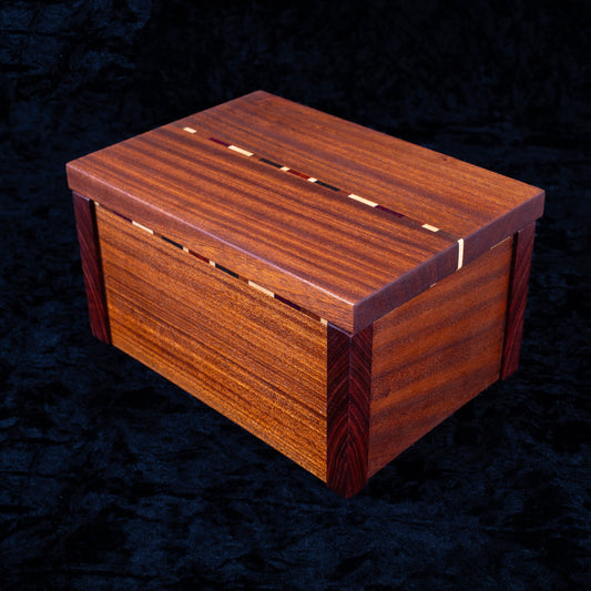 Handmade Sapele Wood Keepsake Box