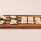 Medium Multi-wood Charcuterie Serving Board with Handles